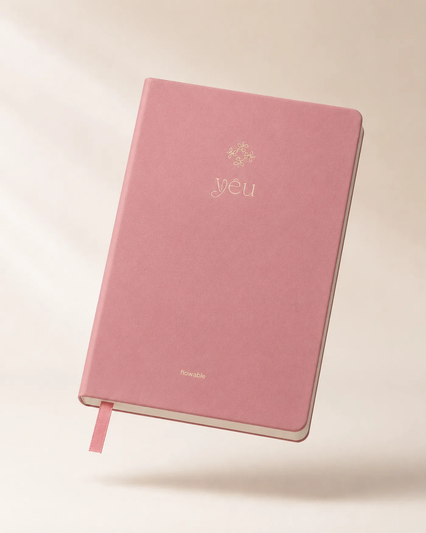 Bìa da PU dập nhũ của Yêu Journal